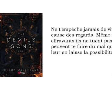 The Devil's Sons, Tome 1  de    Chloé Wallerand