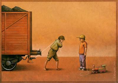 Illustrations satiriques de Pawel Kuczynski