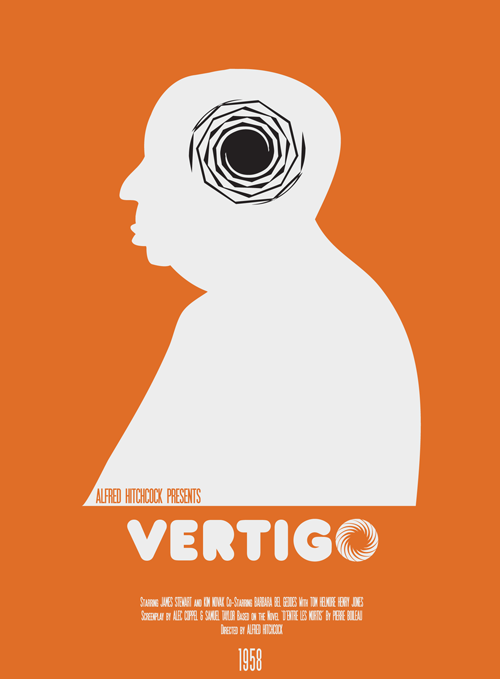 Affiches Minimalistes d'Alfred Hitchcock