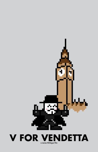 Affiches de Films en version 8-bits