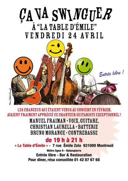 « Insolite Trio » en concert, avec Christian Laurella