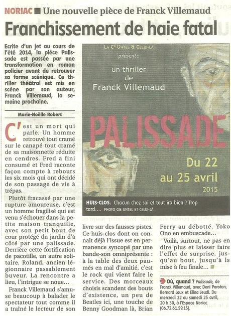 « Palissade » dans le journal Le Populaire