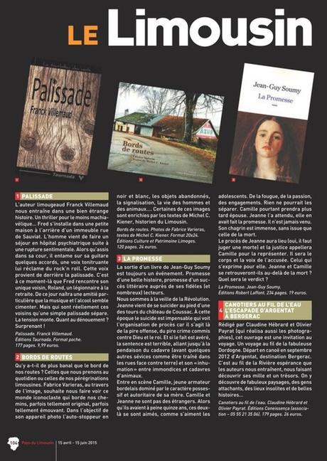 « Palissade » dans le magazine Pays du Limousin