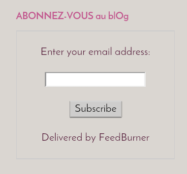 Abonnez-vous au blog pour ne louper aucun article mais...