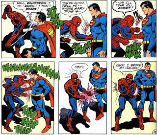 OLDIES : SUPERMAN CONTRE SPIDER-MAN  (LE MATCH DU SIECLE)