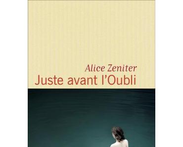 Juste avant l’Oubli