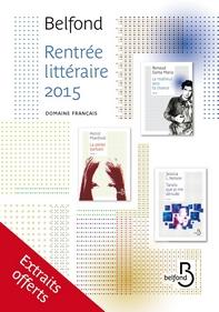 Ebooks Gratuits – Les extraits de la Rentrée Littéraire 2015