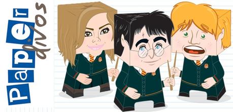 PaperToys  - Harry Potter, Hermione et Weasley