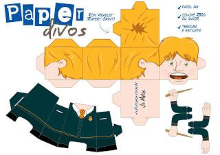 PaperToys  - Harry Potter, Hermione et Weasley