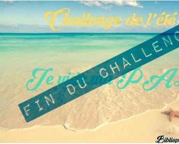 FIN et BILAN du challenge de l’été – Je vide ma PAL !