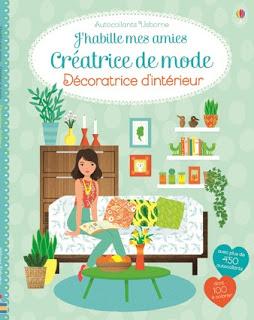 Autocollants: J'habille mes amies, créatrice de mode: Décoratrice d'intérieur - Editions USBORNE