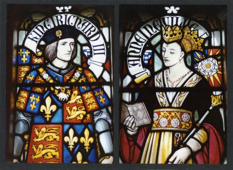 RIII-and-Queen-Anne-Neville-Stained-glass-window-at-Cardiff-Castle