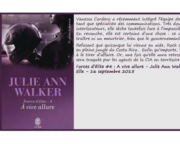 Forces d’élite, tome 4 : A toute allure – Julie Ann Walker ♥♥♥♥♥♥