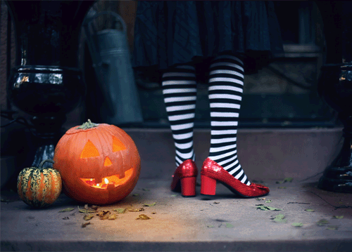 Witch red shoes
