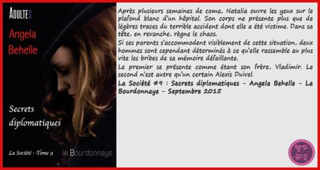 La Société #9 – Secrets diplomatiques – Angela Behelle ♥♥♥♥♥