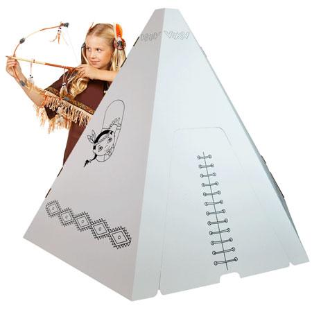 Tipi en carton personnalisable - Wiplii