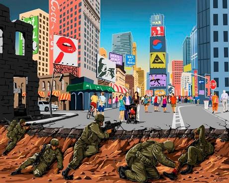Illustrations satiriques d’un monde en guerre