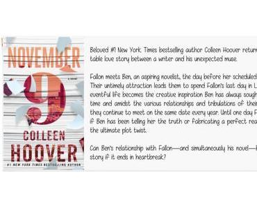 [VO] November Nine | Colleen Hoover