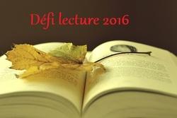 Défi Lecture 2016