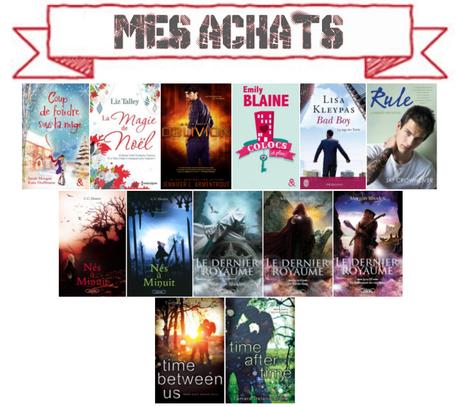 Mes acquisitions de décembre