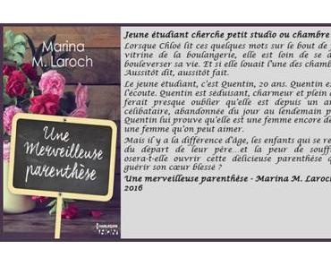 Une merveilleuse parenthèse – Marina M. Laroch