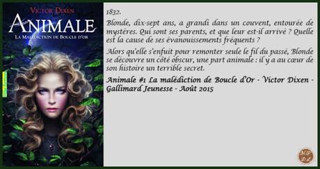 Animale #1 La Malédiction de Boucle d’Or – Victor Dixen ♥♥♥♥♥