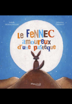 Le fennec amoureux d'une pastèque
