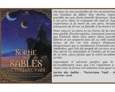 Sortie des Sables – Victoriane Vadi ♥♥♥♥♥
