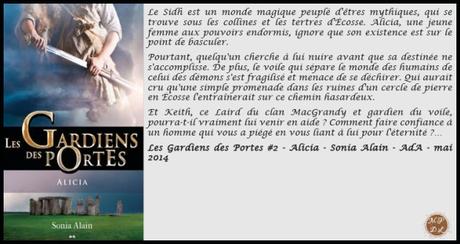 Les Gardiens des Portes #2 – Alicia – Sonia Alain ♥♥♥♥♥