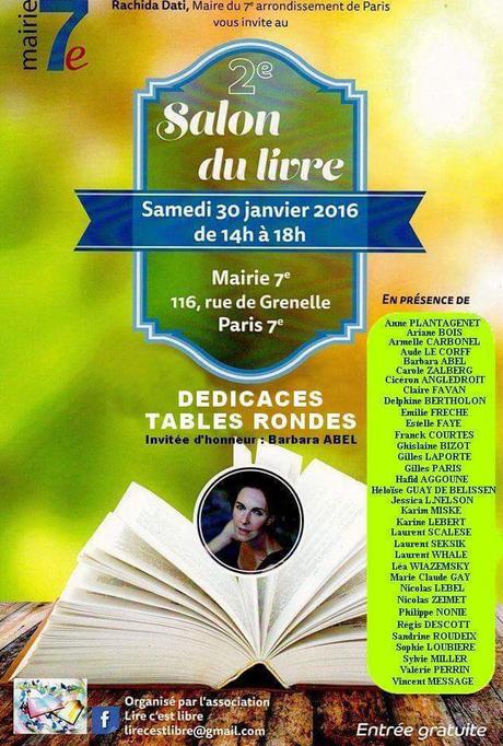 2ème édition du salon du livre du 7ème arrondissement de Paris