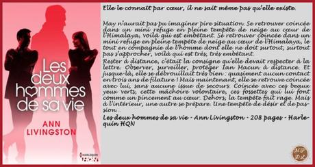 Les deux hommes de sa vie – Ann Livingston