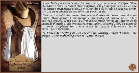 Le ranch des McCoy #1 : Le cœur d’un cowboy – Sable Hunter