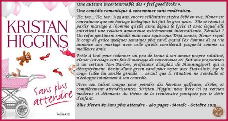 Blue Heron #2 : Sans plus attendre – Kristan Higgins