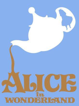 Alice in wonerland minimalist poster