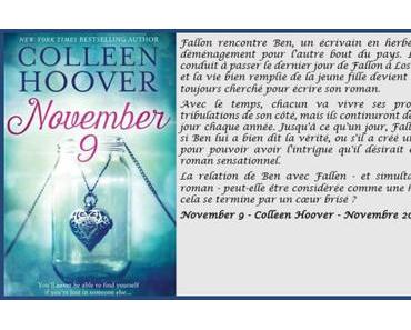 November 9 – Colleen Hoover (lecture en VO)
