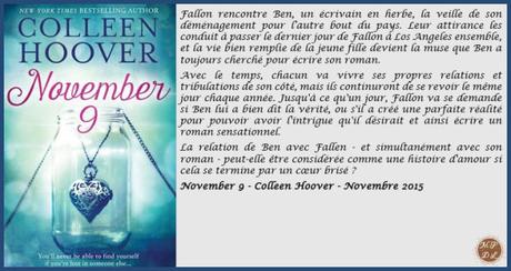 November 9 – Colleen Hoover (lecture en VO)