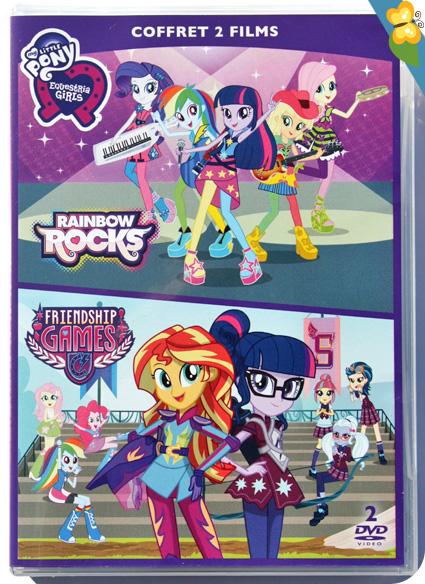 Equestria girls : Coffret édition limitée 2 DVD - Rainbow Rocks et Friendship Games