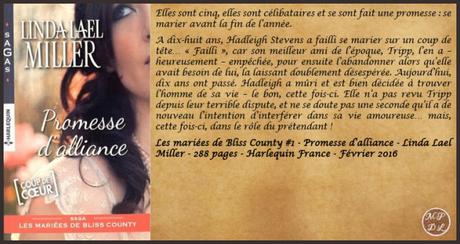 Les mariées de Bliss County #1 : Promesse d’alliance – Linda Lael Miller