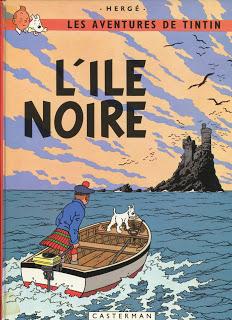 Les aventures de Tintin: L'île Noire.Hergé.Editions Caste...