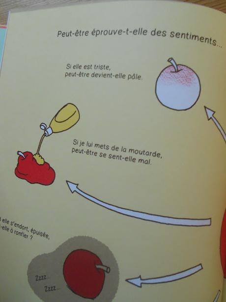 C'est peut-être une pomme (ou un escargot déguisé, qui sait ?)