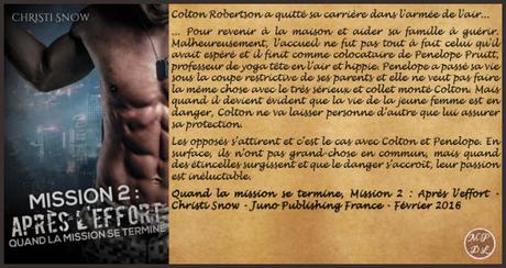 Quand la mission se termine #1 Mission 2 : Après l’effort – Christi Snow
