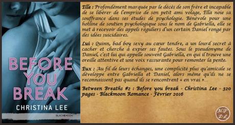 Between Breaths #2 : Before you break – Christina Lee ♥♥♥♥♥