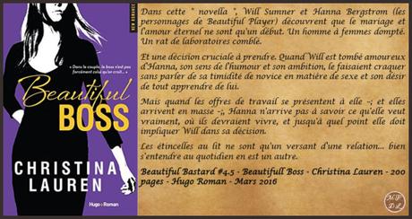 Beautiful bastard # 4.5 : Beautiful Boss – Christina Lauren