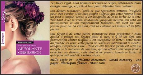 Hell’s Eight #7 : Affolante obsession – Sarah McCarty