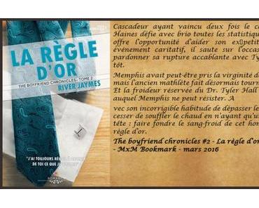 The boyfriend chronicles #2 – La règle d’or – River Jaymes