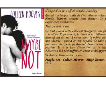 Maybe not – Colleen Hoover ♥♥♥♥♥