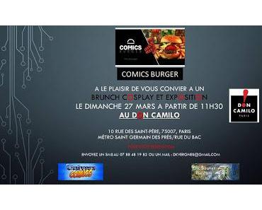 BRUNCH COSPLAY (AVEC COMICS BURGER) ET EXPO D'ERIC BOUVET LE 27 MARS