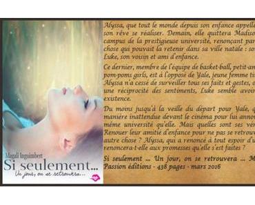 Si seulement … Un jour, on se retrouvera … – Magali Inguimbert