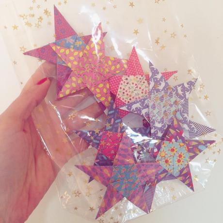 Guirlande d'étoiles en origami