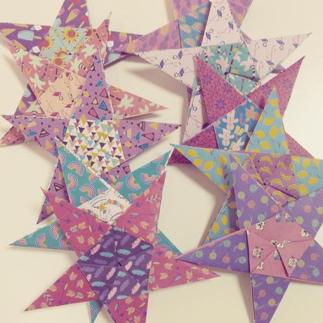 étoiles en origami